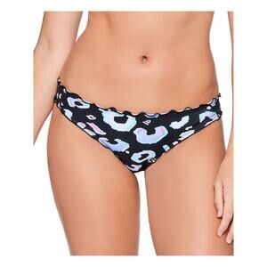 Salt + Cove Woman's Animal Instinct Ruffled Printed Swim Bottom Size M 11455